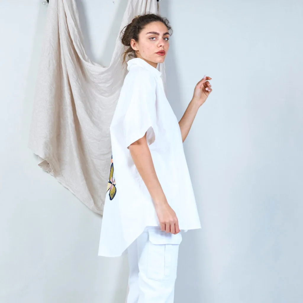 100% Cotton loose-fitting shirt wholesale