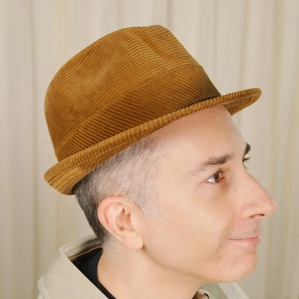 1950s Corduroy Trilby Hat