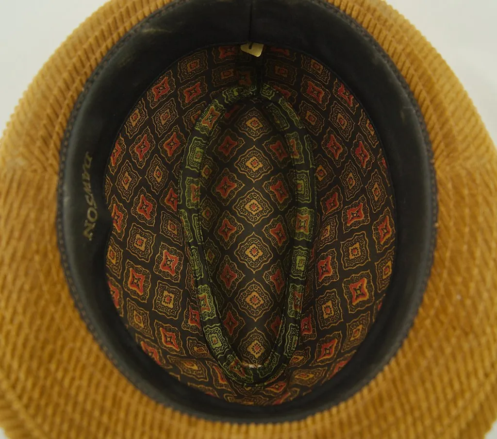 1950s Corduroy Trilby Hat