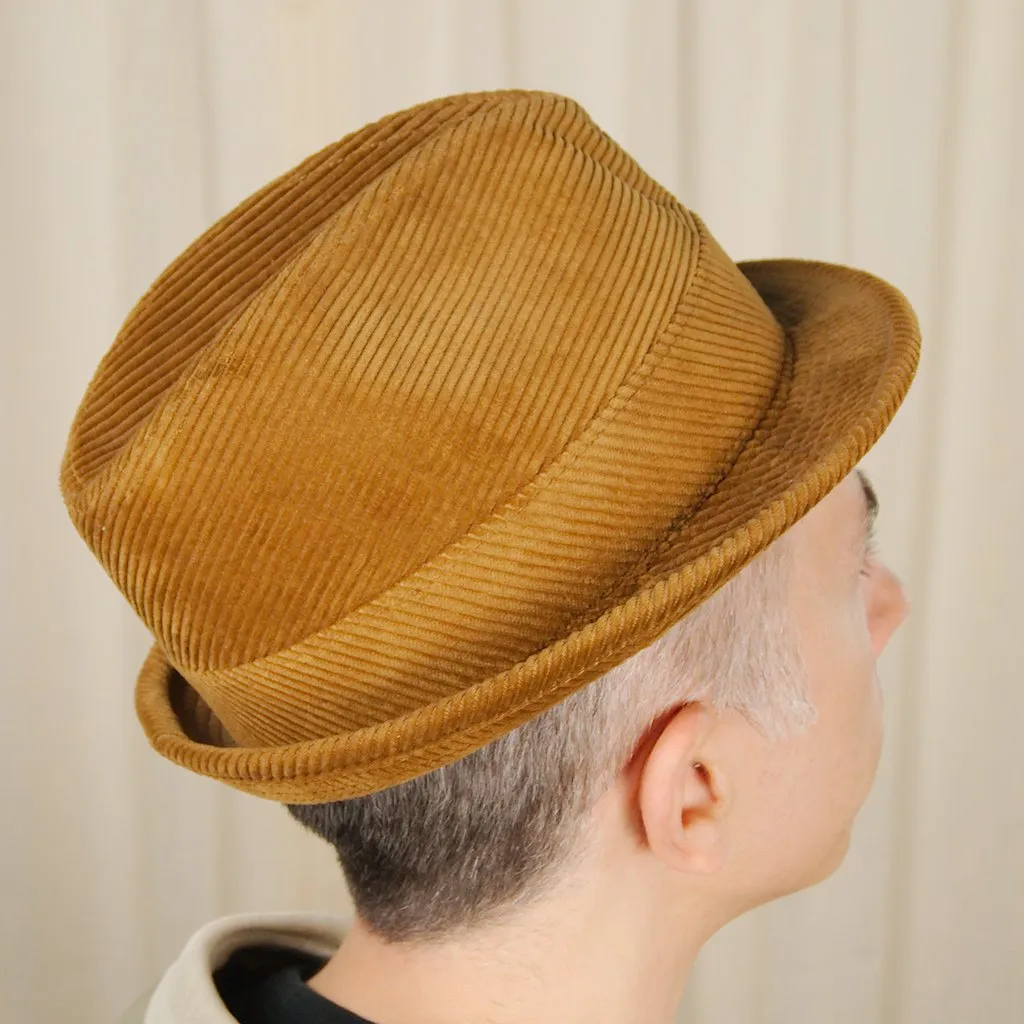 1950s Corduroy Trilby Hat