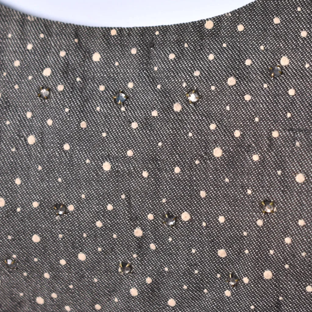 1950s Rhinestone Dot Dress