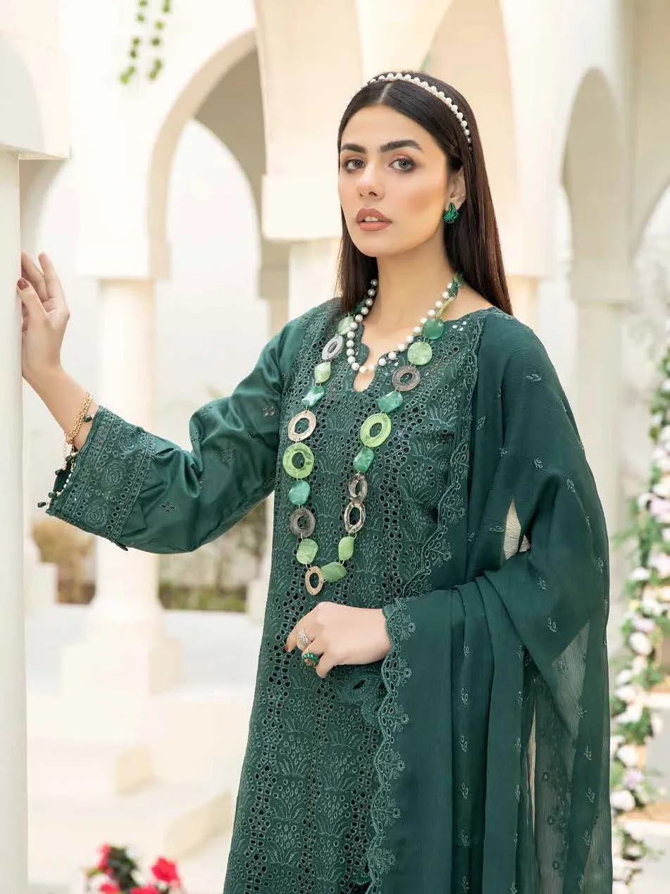 Aafreen by Riaz Arts Embroidered Chikankari Schiffli Lawn 3Pc AF-05