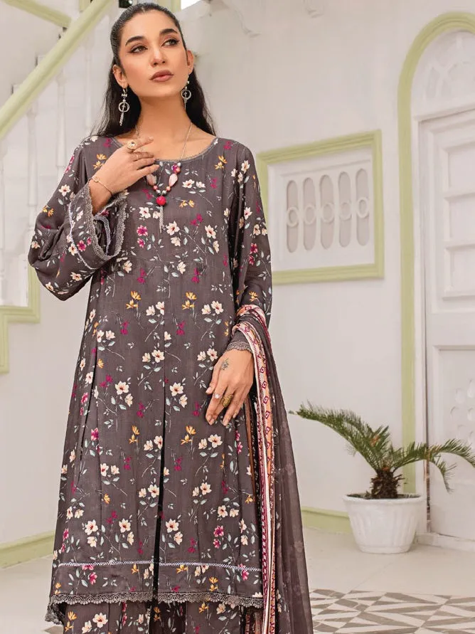 Aangan by Sanam Saeed Printed Viscose Unstitched 3Pc Suit D-07