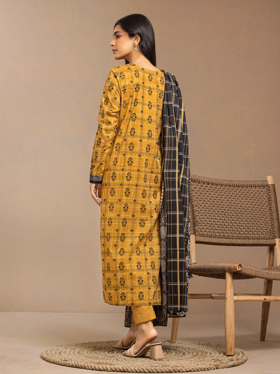 ACE Galleria Merak Printed Khaddar Unstitched 3Pc Suit A-WU3PMK23-22881