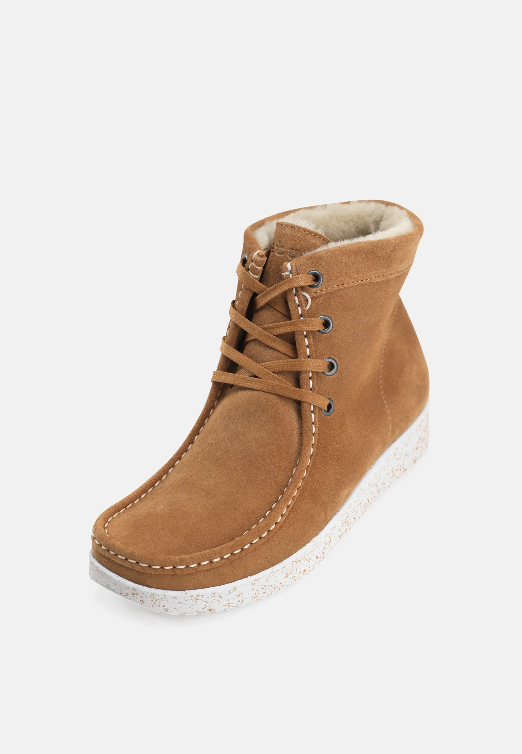 Asta Varmforet Støvle Suede - Toffee