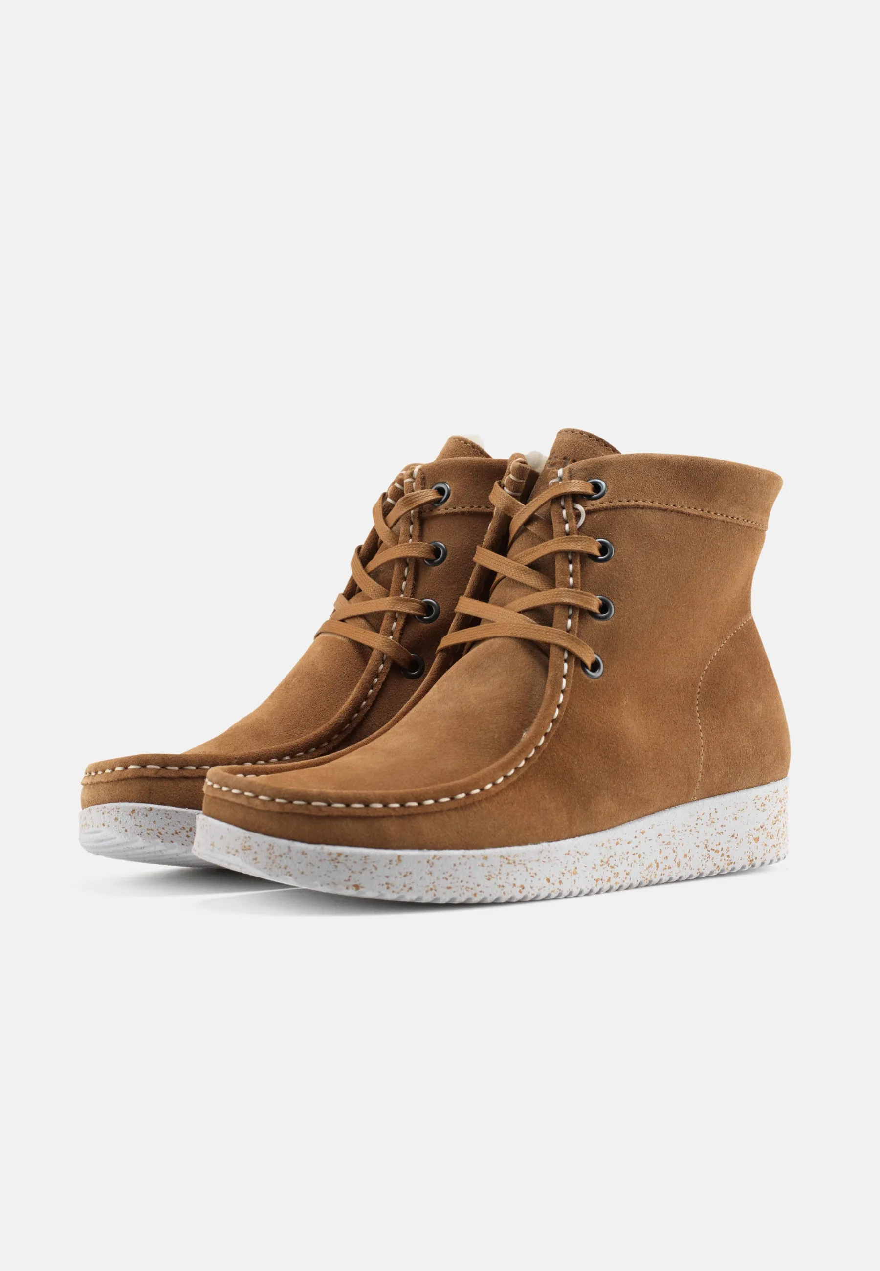 Asta Varmforet Støvle Suede - Toffee