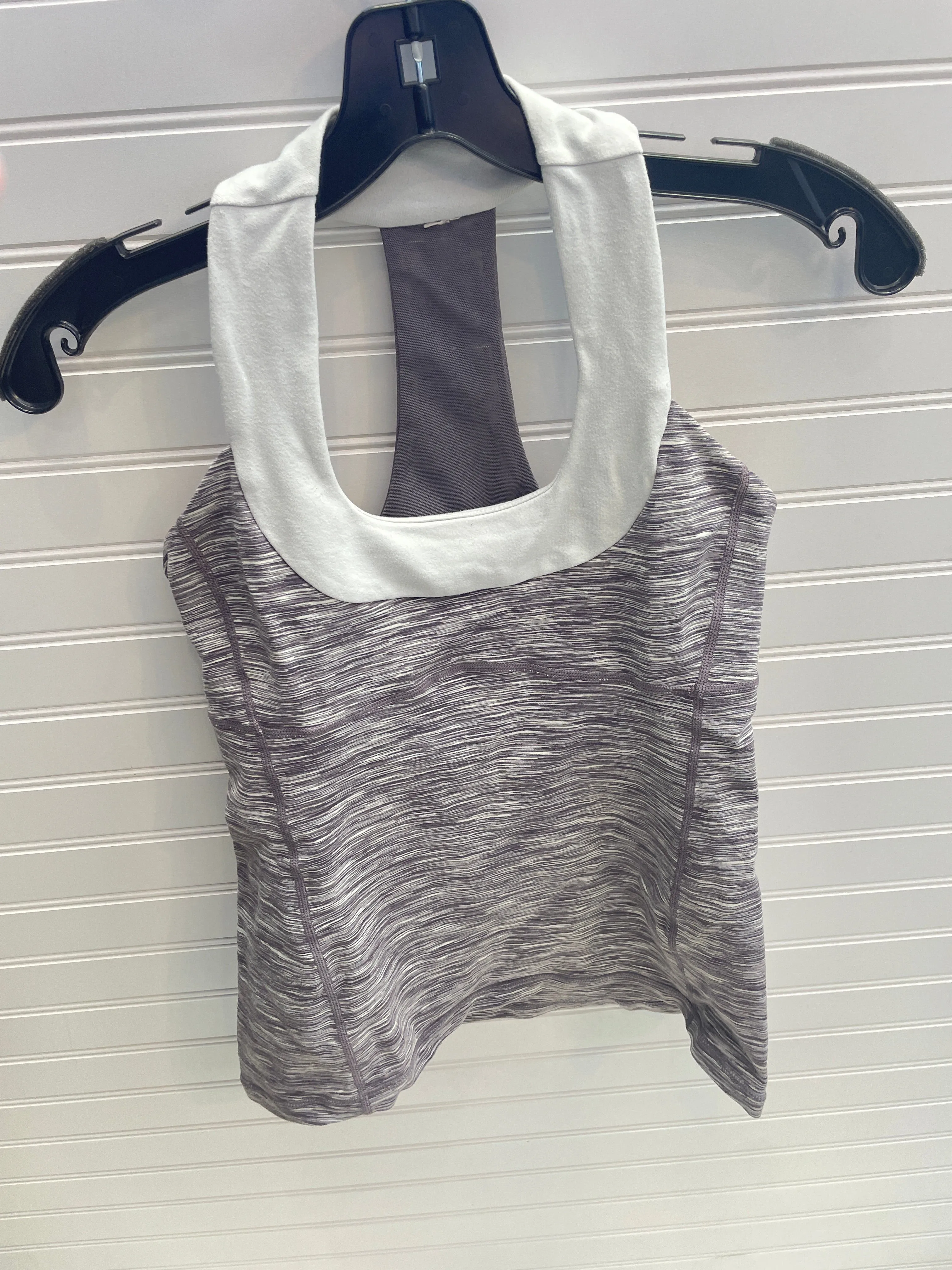 Athletic Tank Top By Lululemon In Purple & White, Size: 6