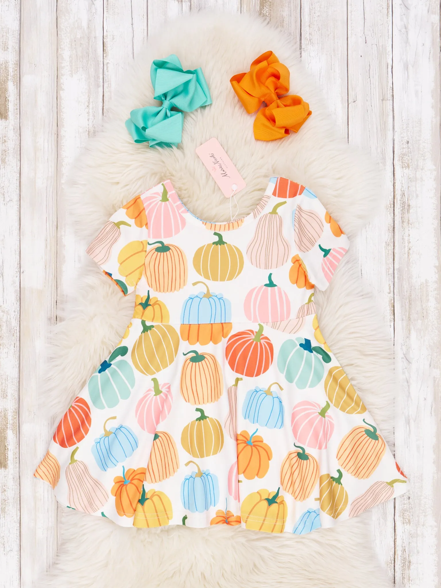 Autumn Pumpkin Swing Dress