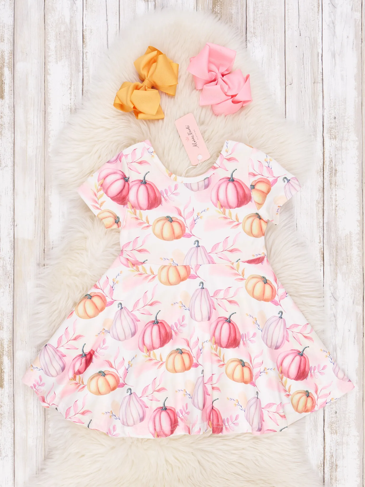 Autumn Pumpkin Swing Dress