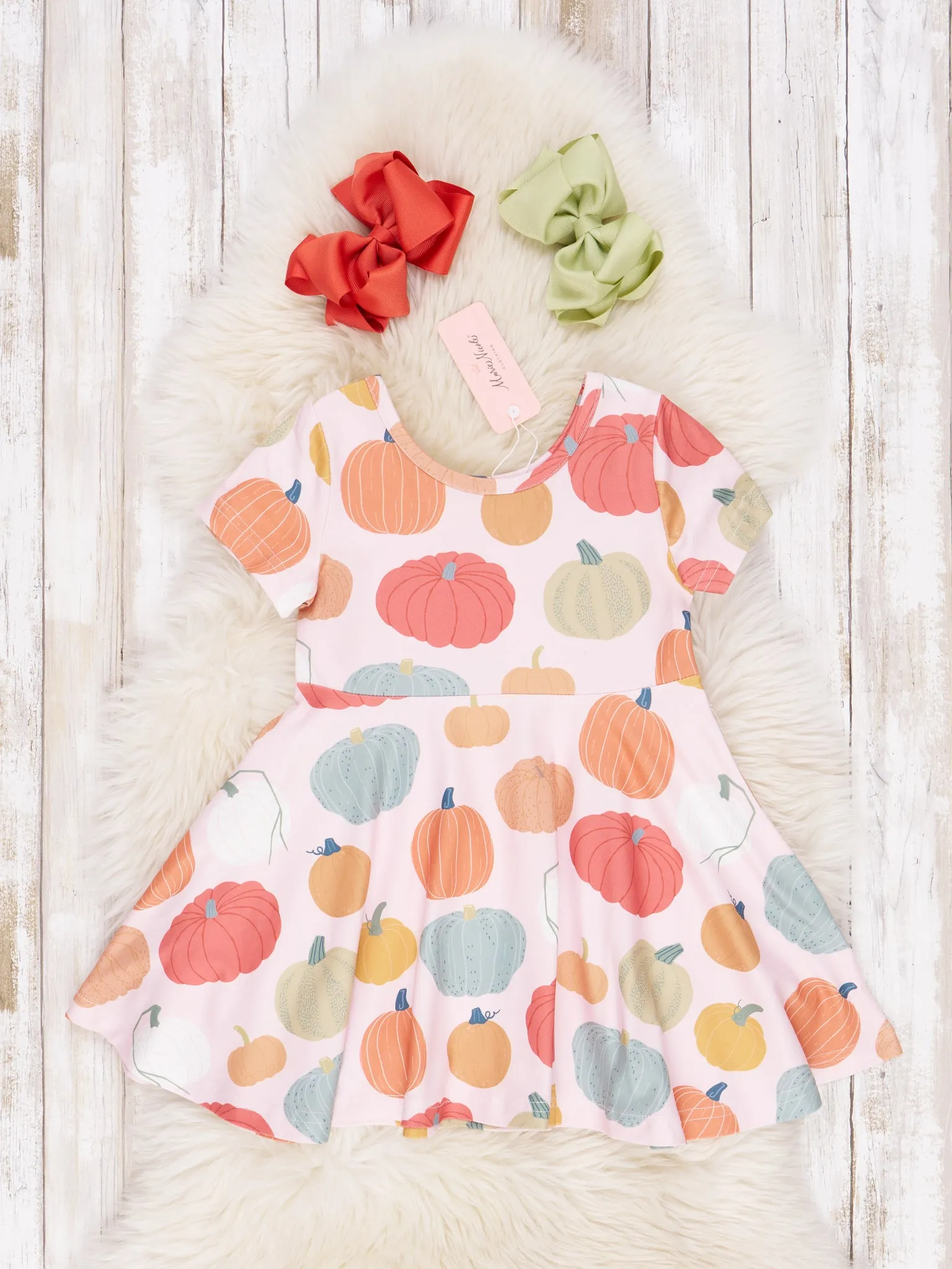 Autumn Pumpkin Swing Dress