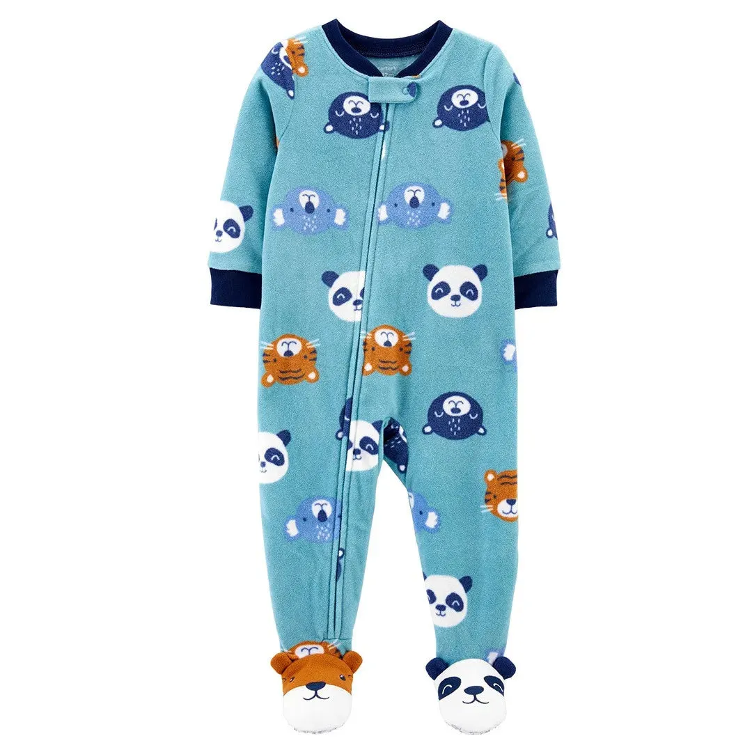 Baby Boy Newborn Cartoon Dinosaur Rompers