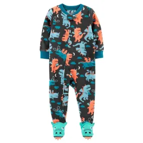 Baby Boy Newborn Cartoon Dinosaur Rompers