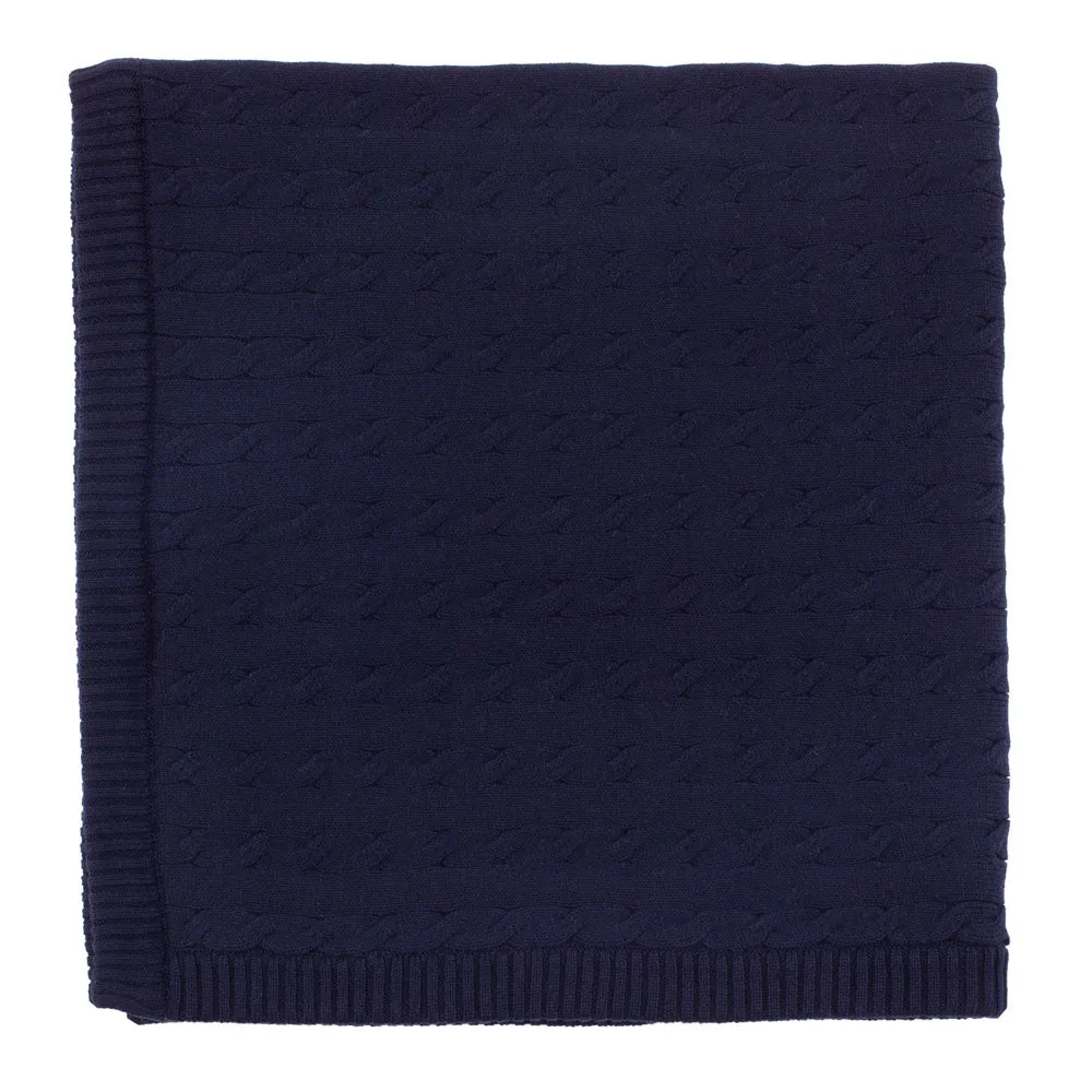 Baby Pure Cotton Fine Gauge Cable Baby Blanket