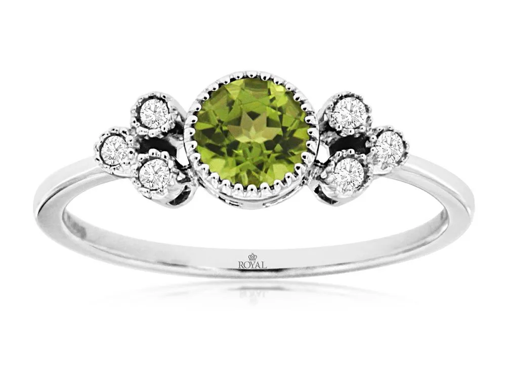 BEZEL SET PERIDOT