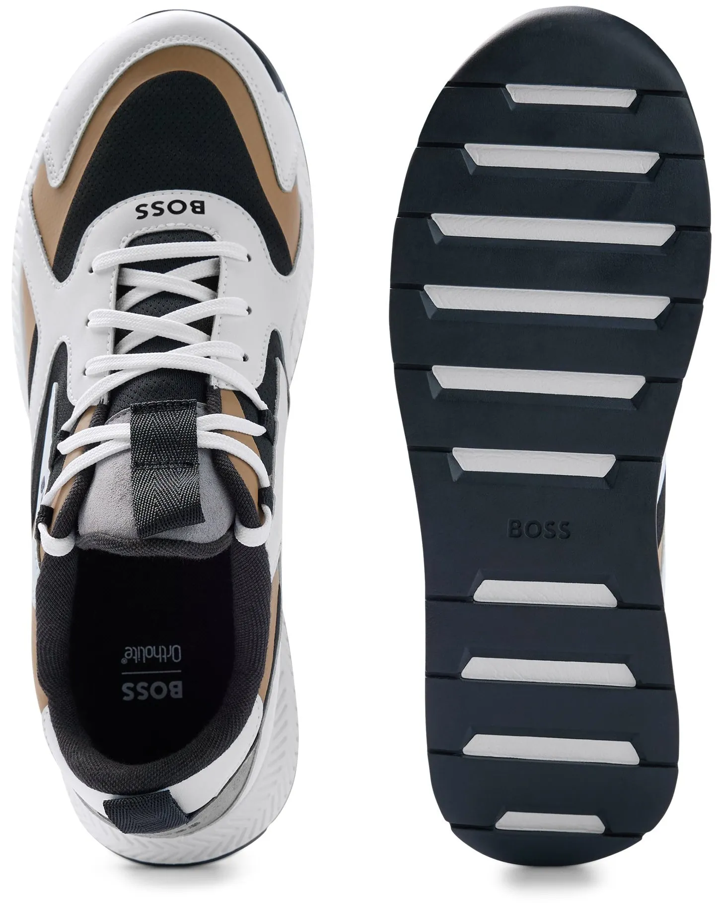 Boss Titanium Runner thly Trainers - Open Beige