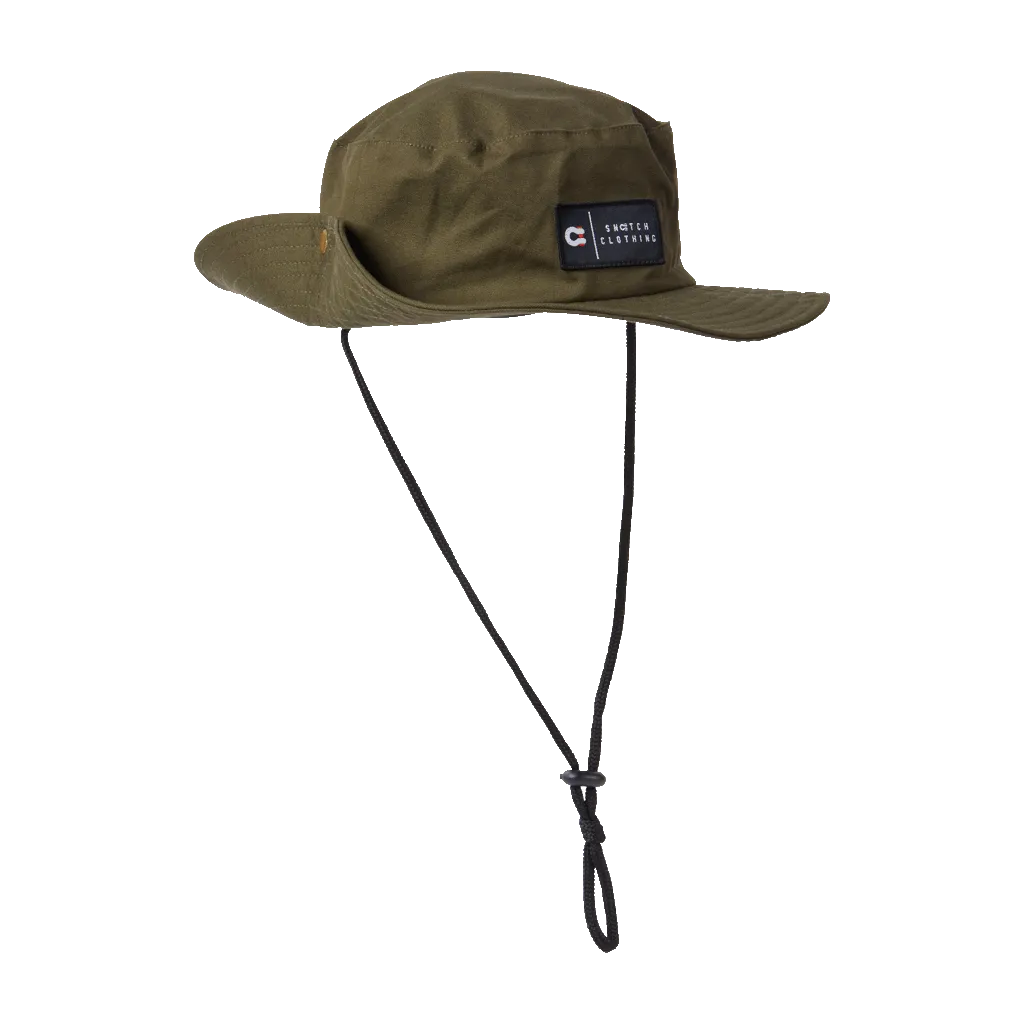 Brim Hat Cotton Canvas Army Green - SU7801OVOSFM