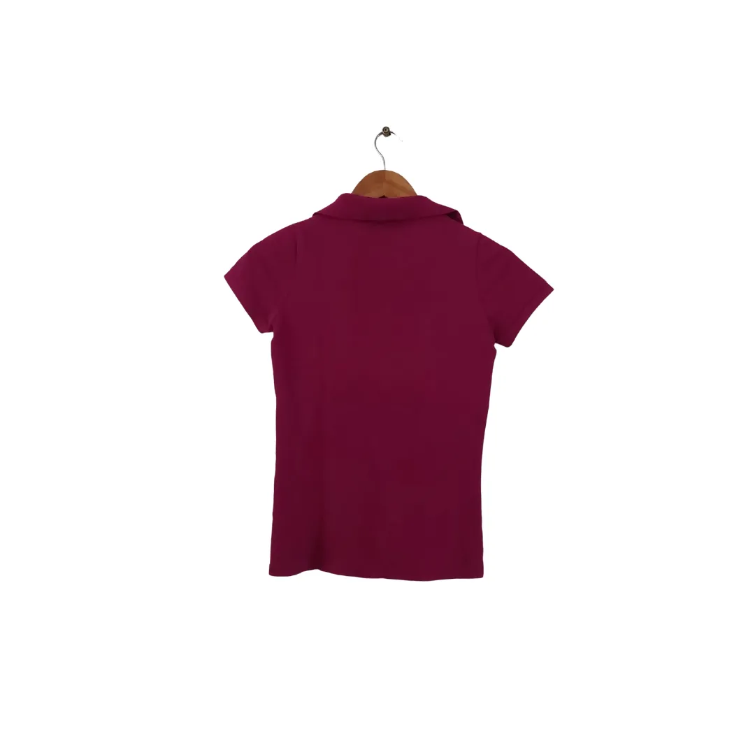 Burberry Purple Short Sleeve Polo Shirt | Gently Used |