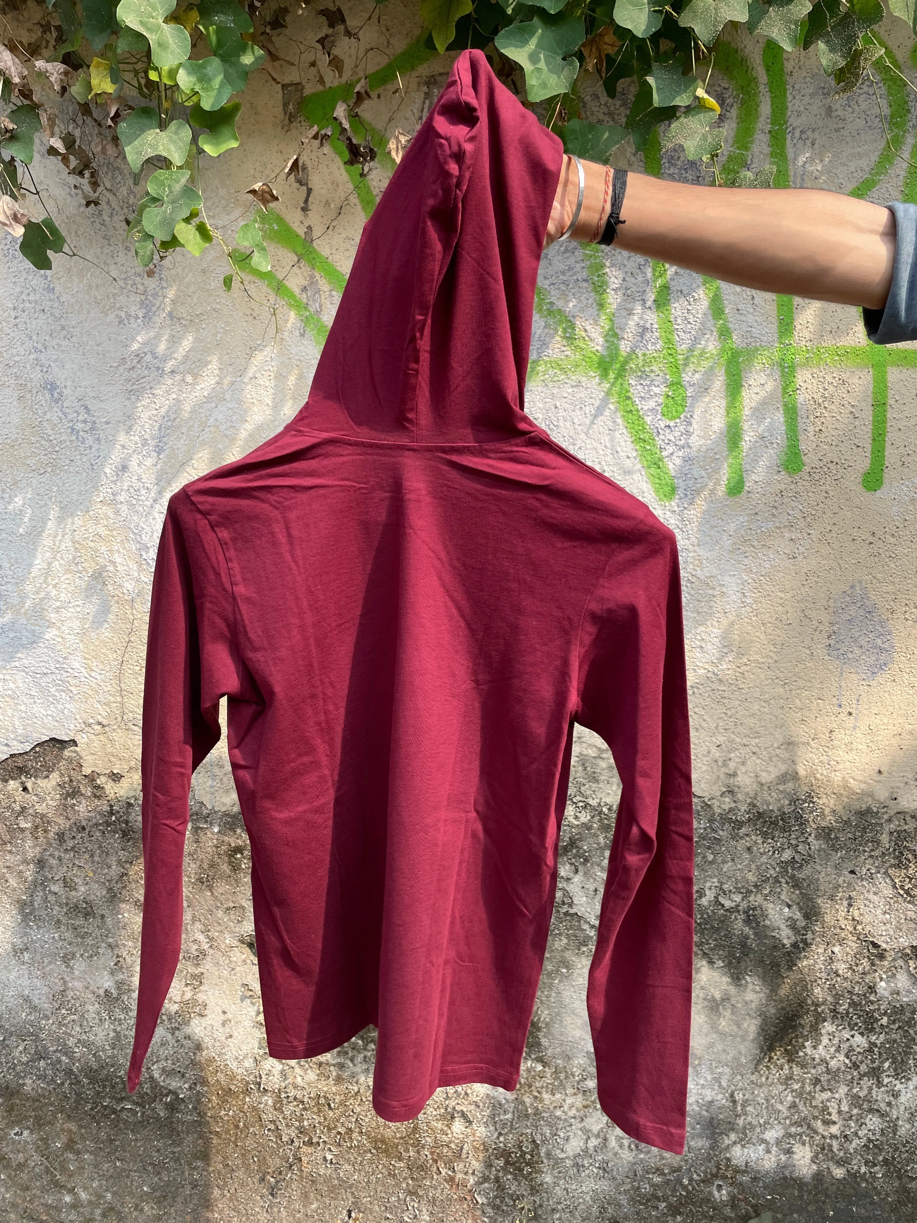 Burgundy Hooded Tee