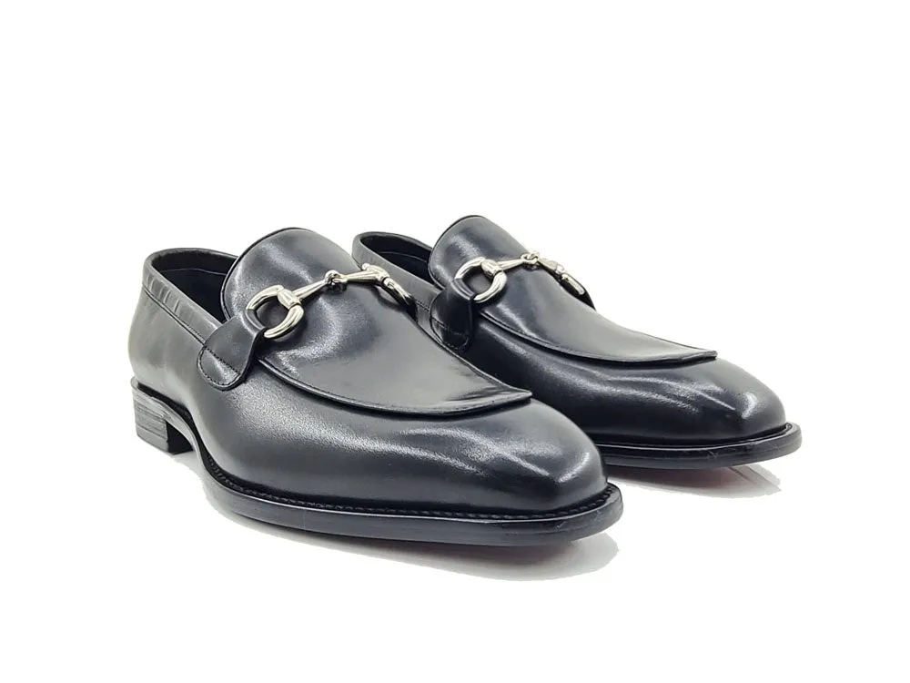 Burnished Calfskin Horsebit Loafer