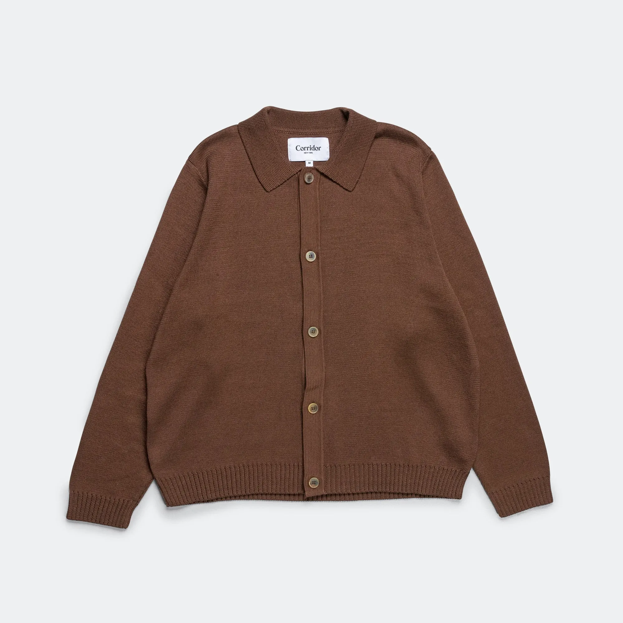 Buttondown Sweater - Brown