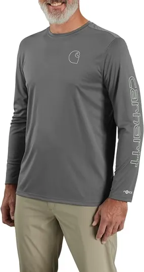 Carhartt Men's Force Sun Defender™ Lightweight Long-Sleeve Graphic Logo T-Shirt