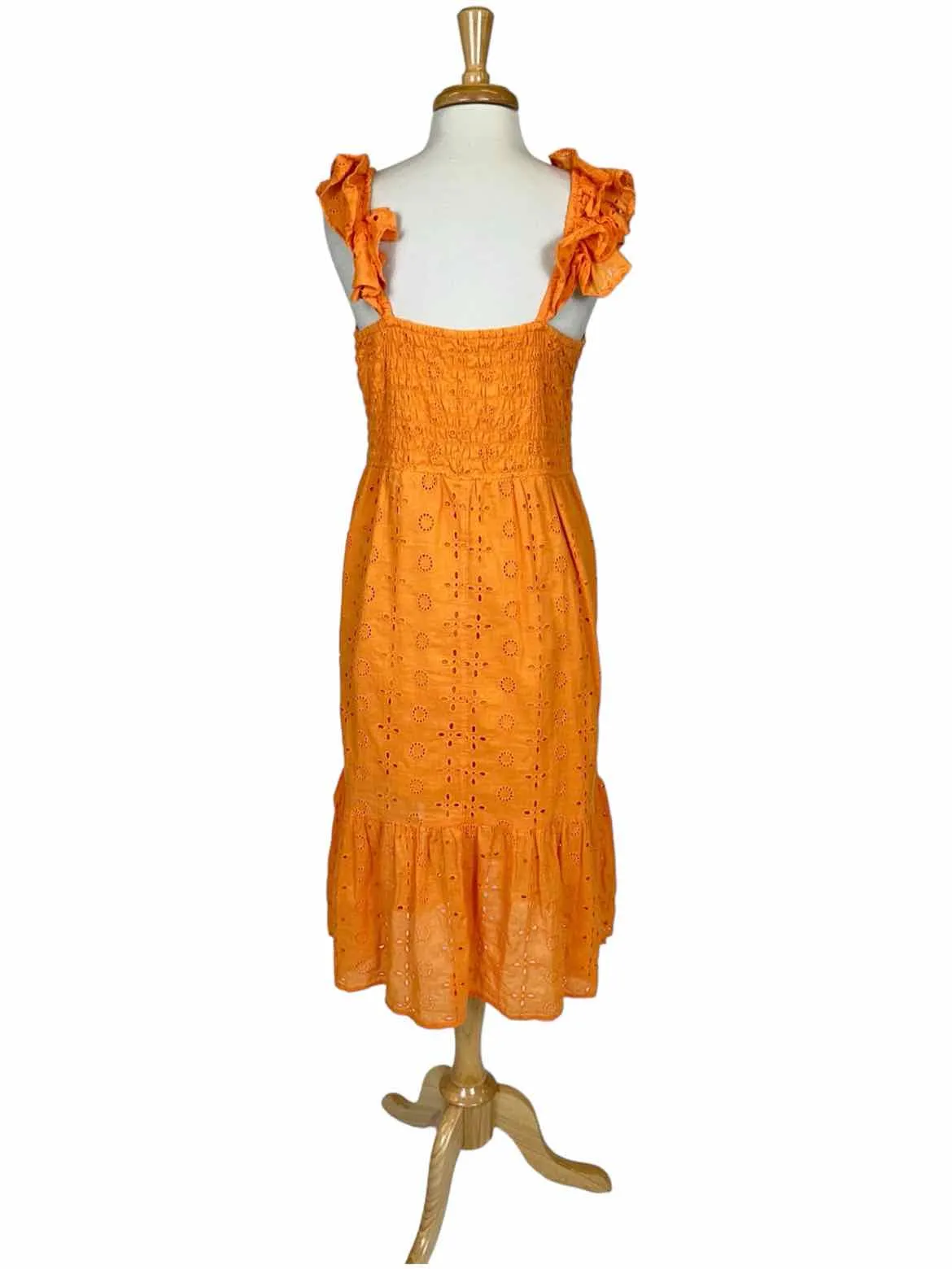 CATO EST. 1946 Orange Eyelet Women Size L Dress