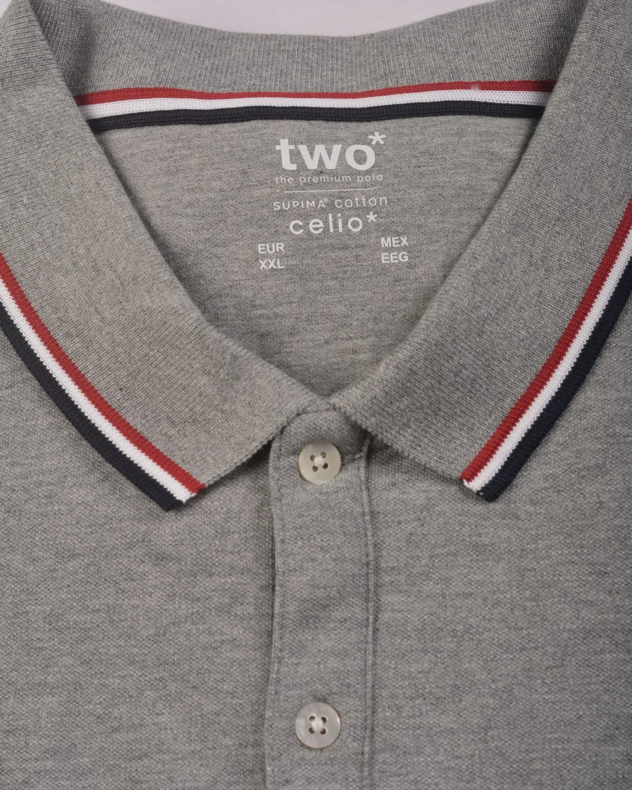 Celio Polo shirt Supima 100% cotton Grey