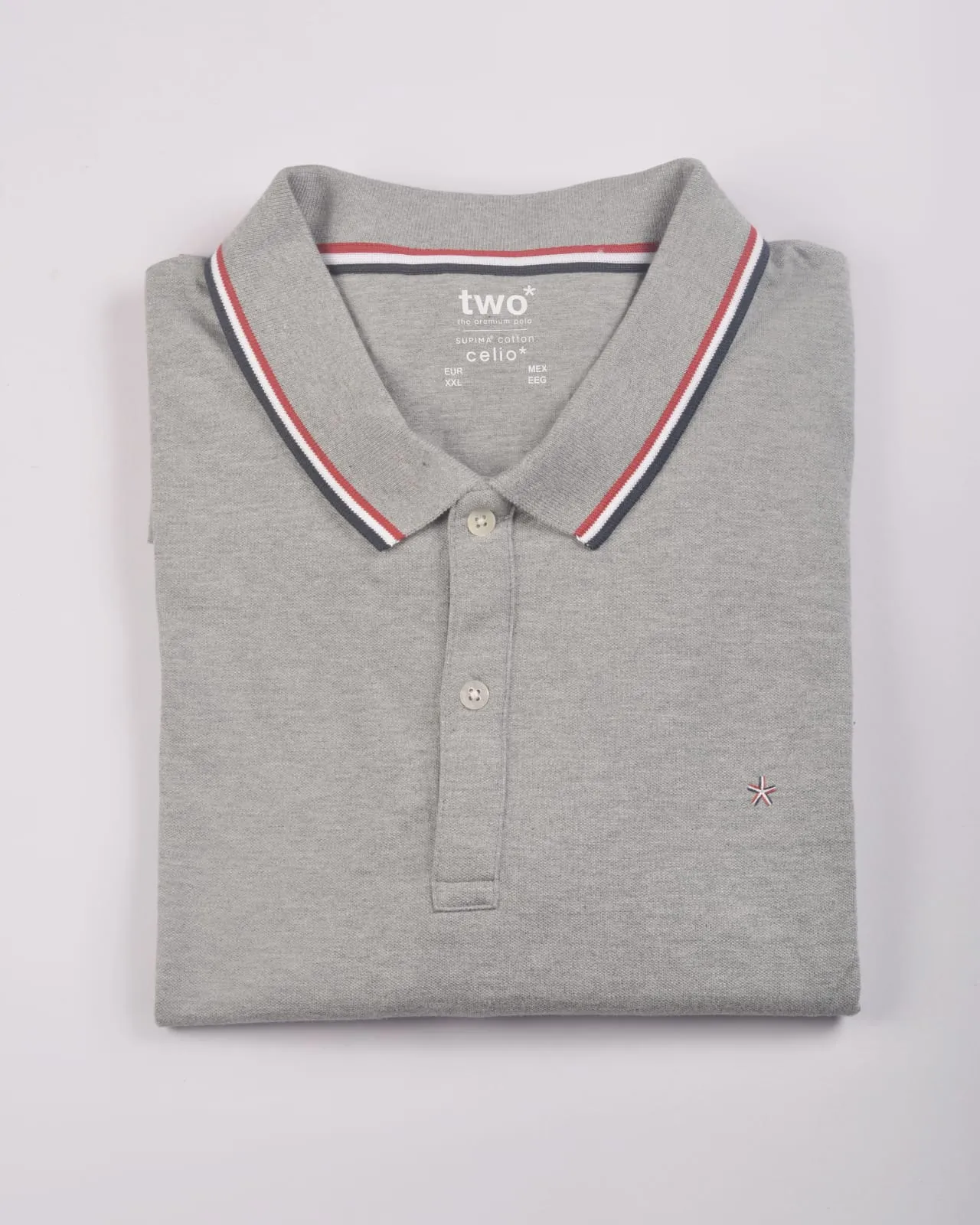 Celio Polo shirt Supima 100% cotton Grey