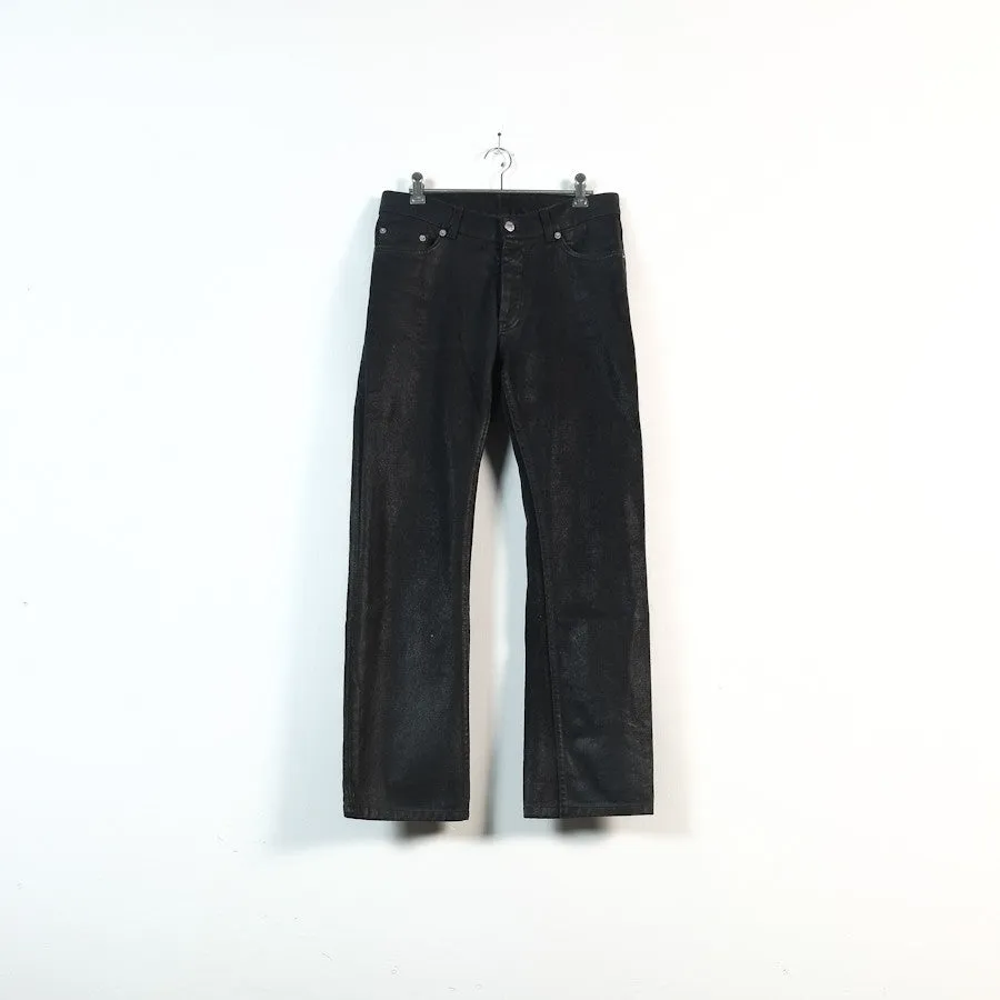 coated cotton jeans