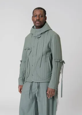 Coated Deconstructed Jacket Green JKT17