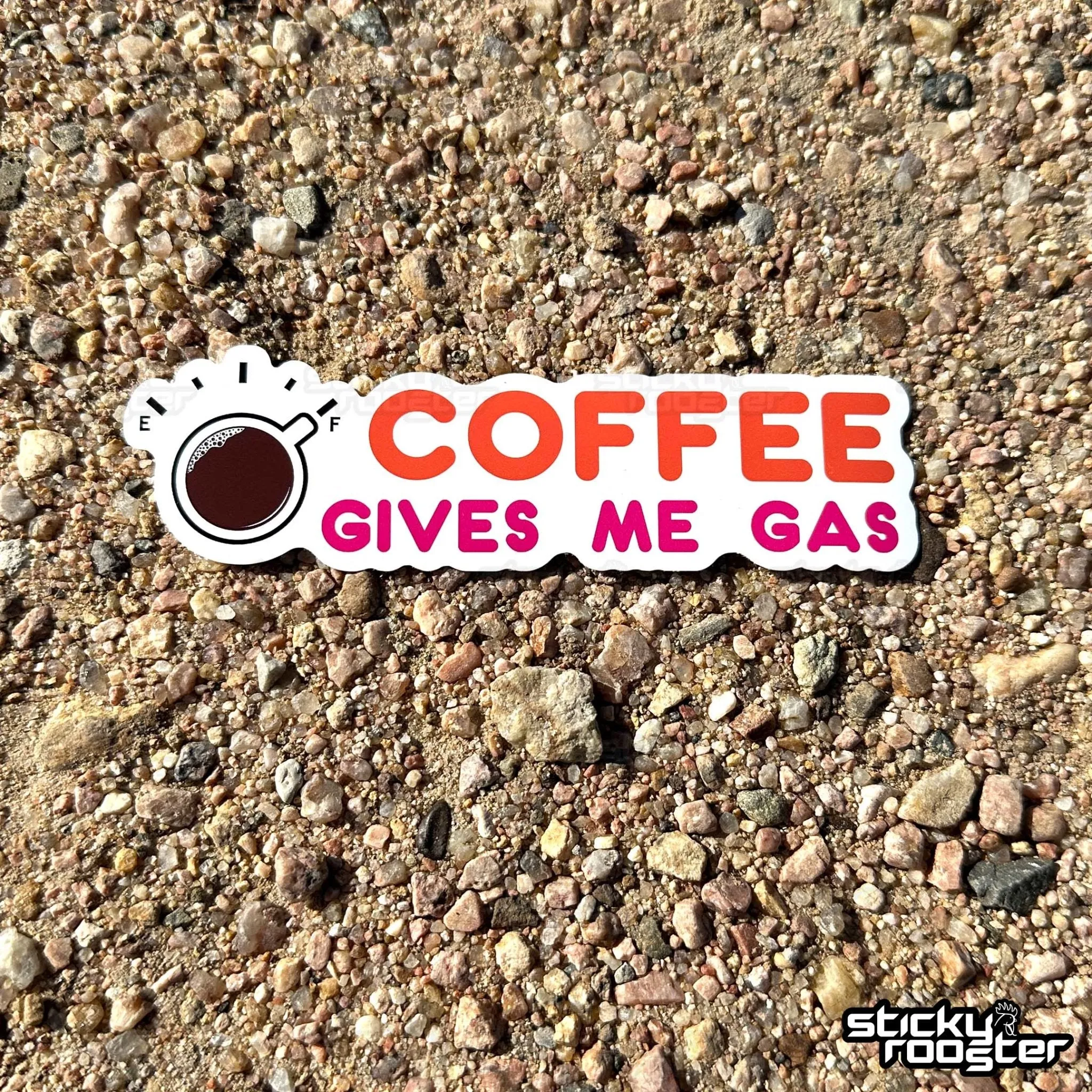 Coffee Gives Me Gas! sticker