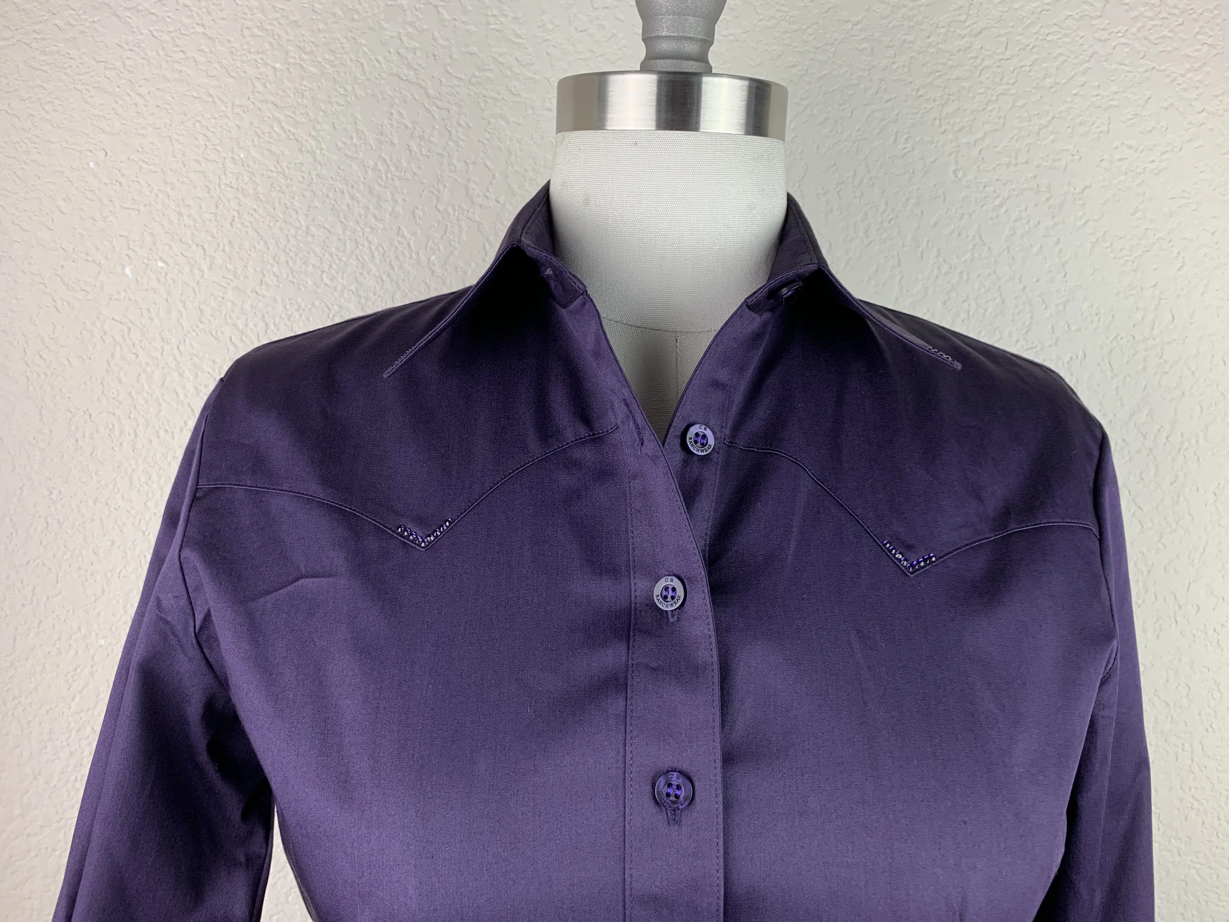 CR Classic Eggplant Cotton Sateen - FINAL SALE