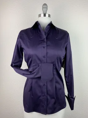 CR Classic Eggplant Cotton Sateen - FINAL SALE