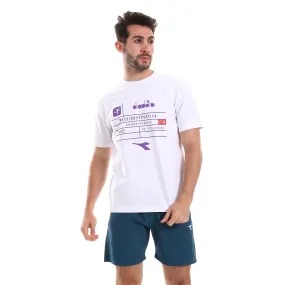 Diadora Men Cotton Printed T-Shirt