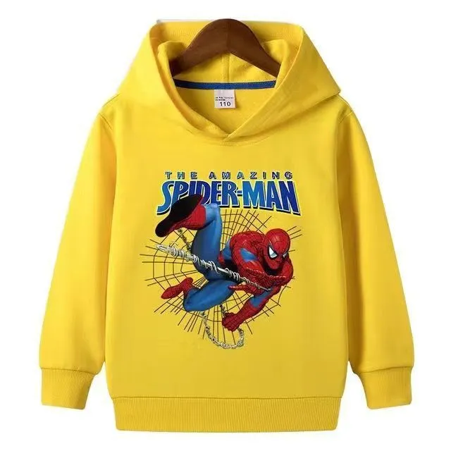 Disney Marvel Spider Man Girls Jackets Children Hoodies Sweatshirt Baby Clothing Spring Autumn Coat Kids Casual Hood Outwear