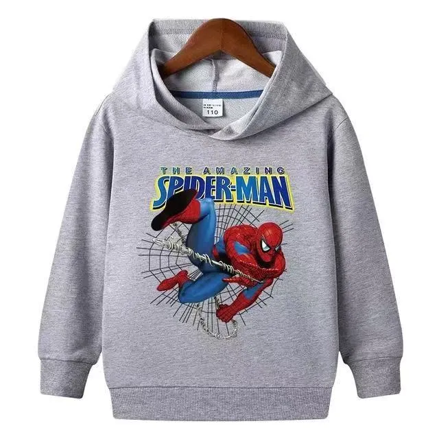 Disney Marvel Spider Man Girls Jackets Children Hoodies Sweatshirt Baby Clothing Spring Autumn Coat Kids Casual Hood Outwear