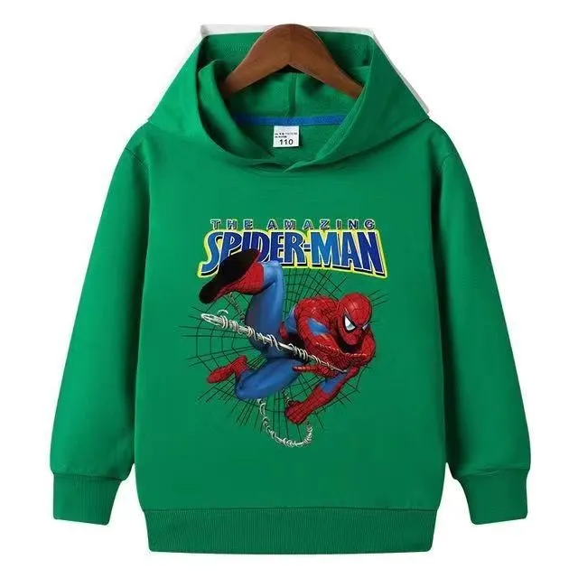 Disney Marvel Spider Man Girls Jackets Children Hoodies Sweatshirt Baby Clothing Spring Autumn Coat Kids Casual Hood Outwear