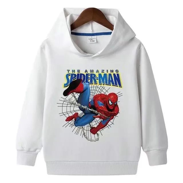 Disney Marvel Spider Man Girls Jackets Children Hoodies Sweatshirt Baby Clothing Spring Autumn Coat Kids Casual Hood Outwear