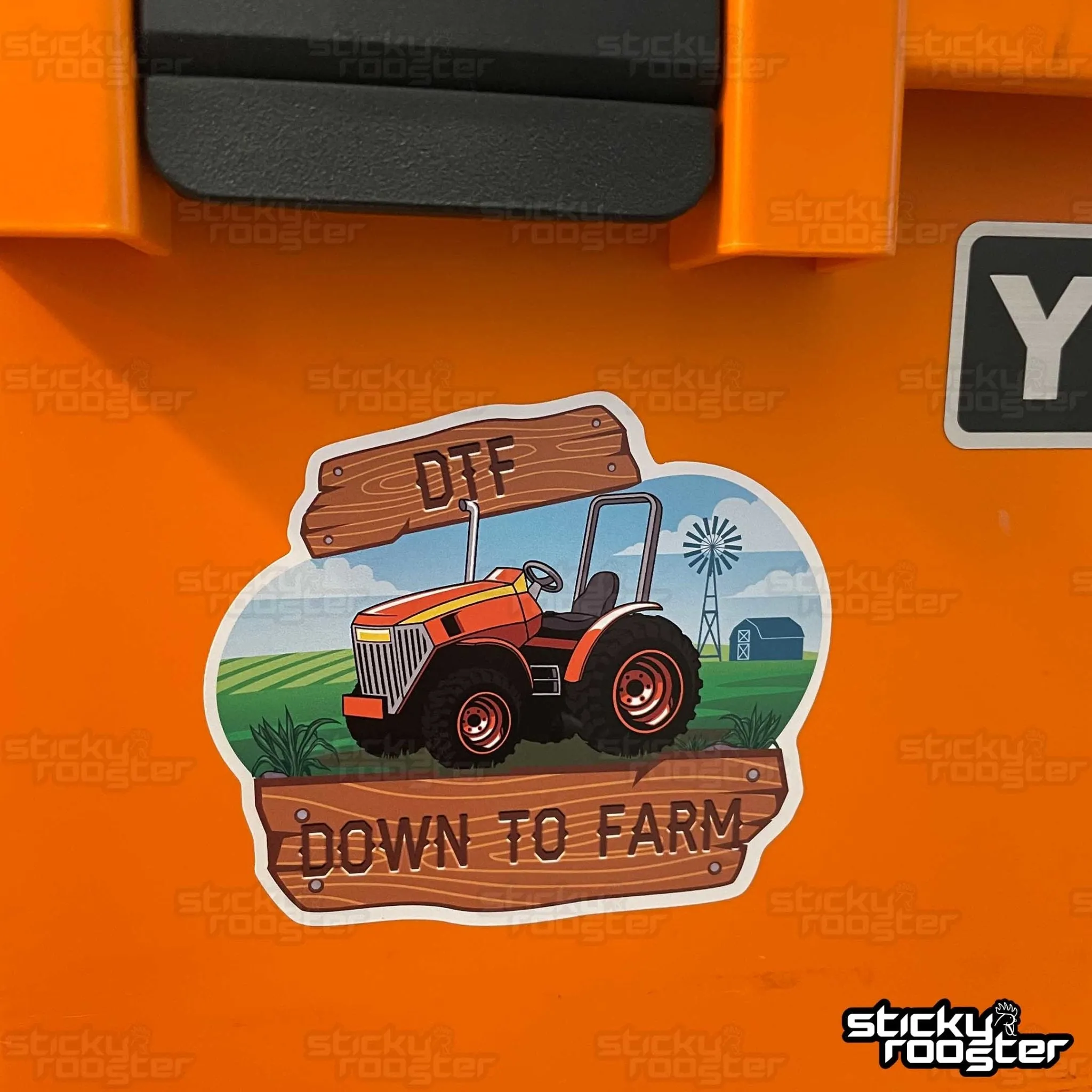 Down To Farm DTF sticker