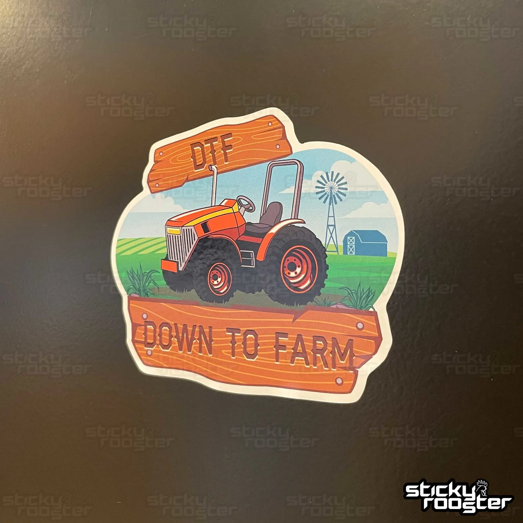 Down To Farm DTF sticker