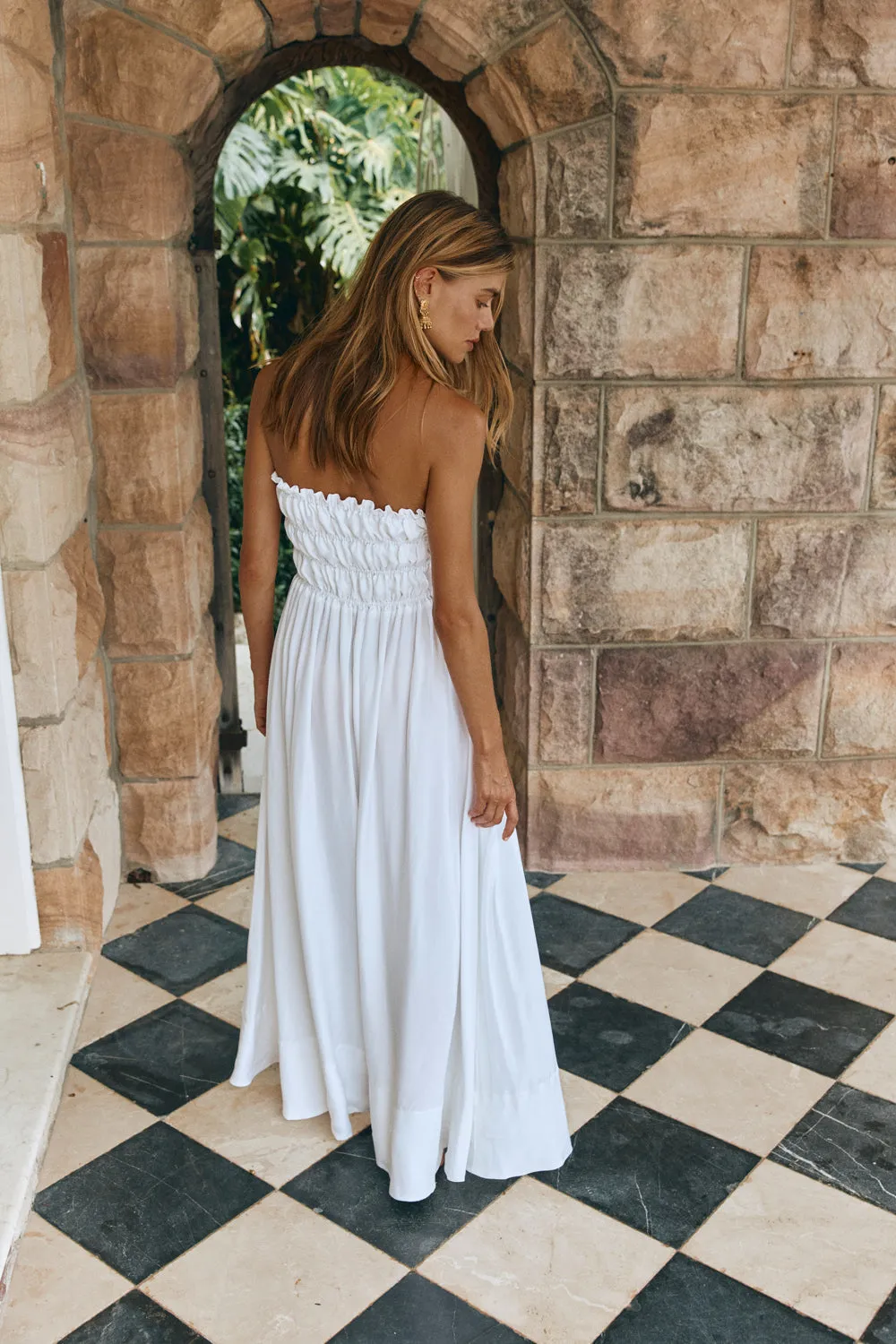 Eliana Maxi Dress White