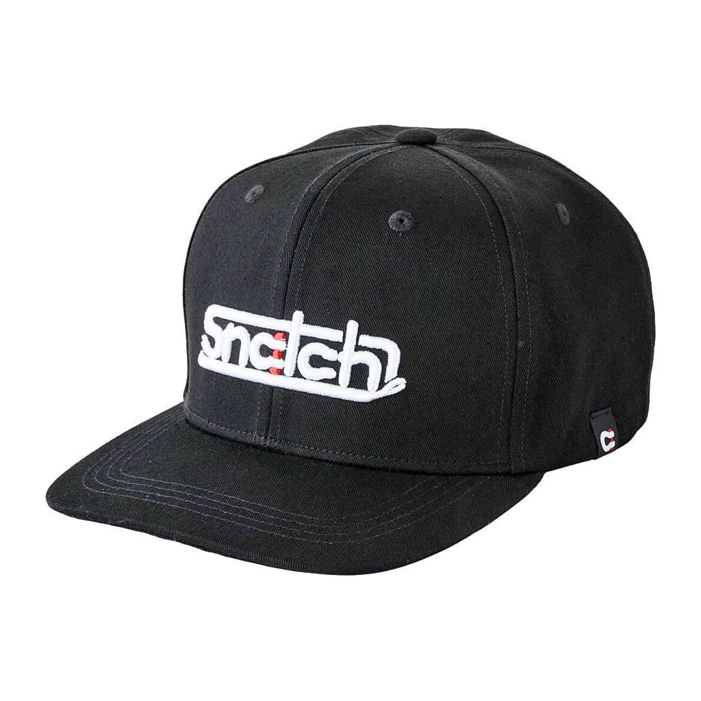 Embroidered Snapback Cap Black - SM7001BKOSFM