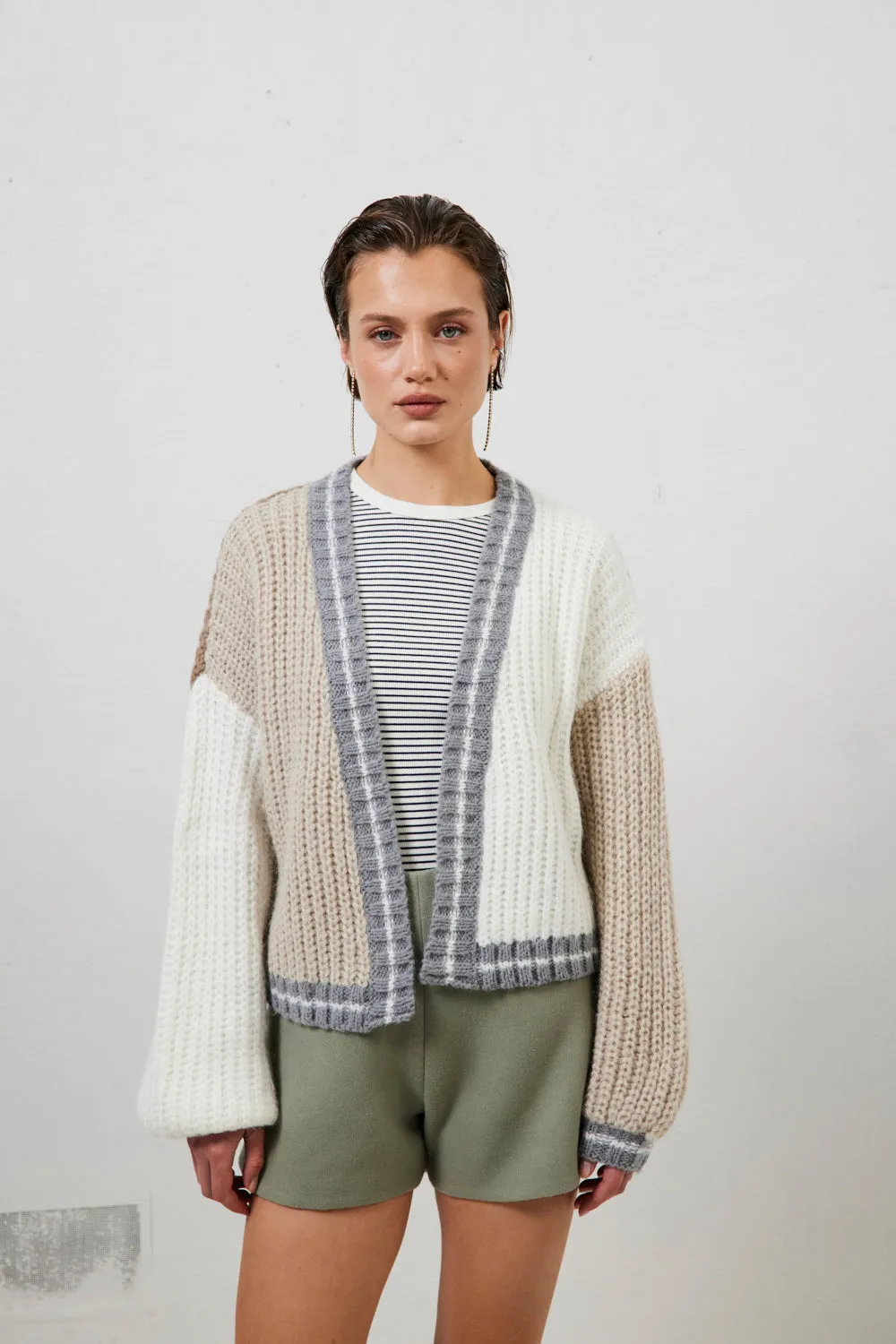 Franca Knit Cardigan Natural