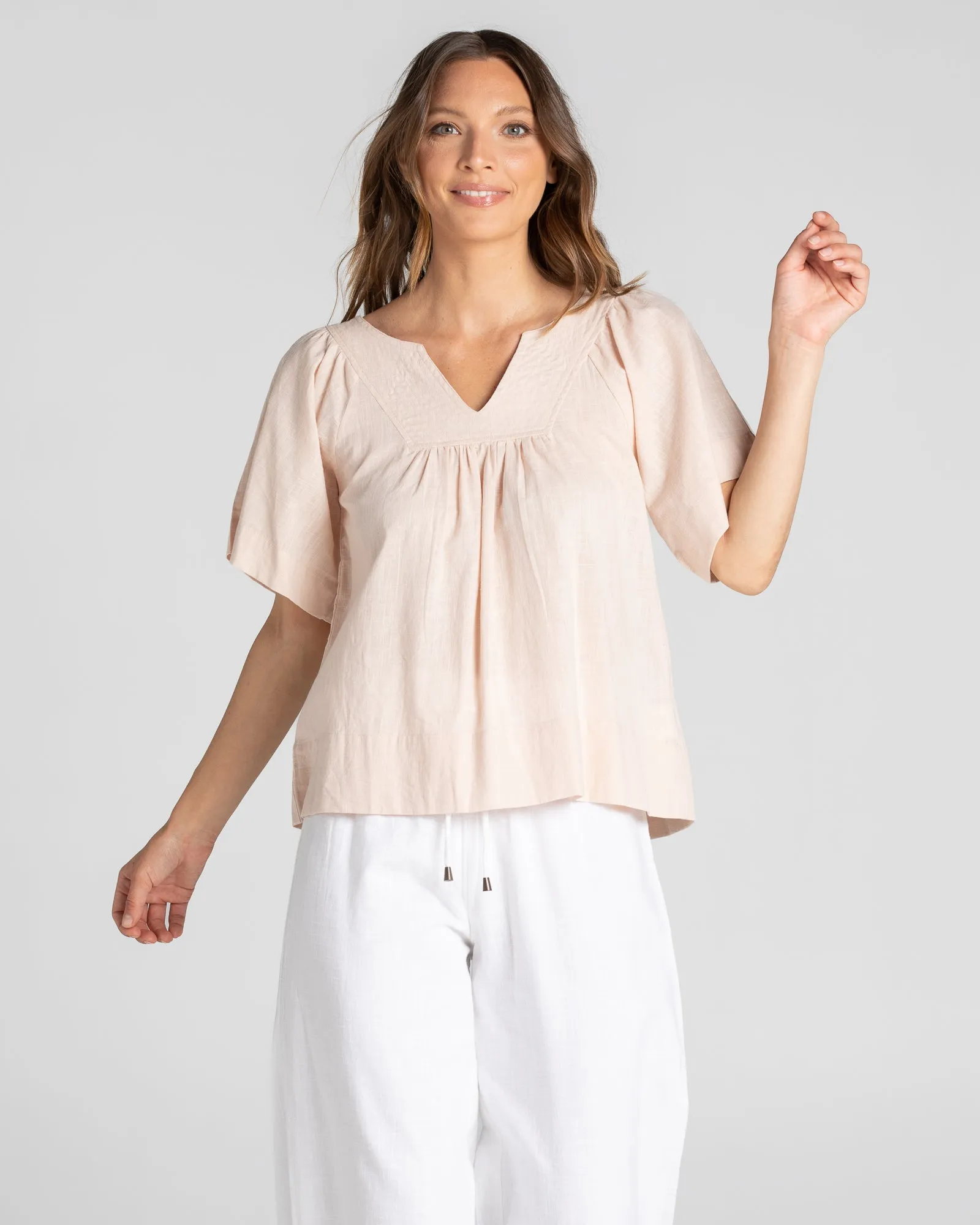 Freya Top - Dusty Pink