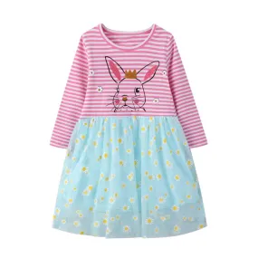 Full Sleeve Bunny 2 in 1 Dress