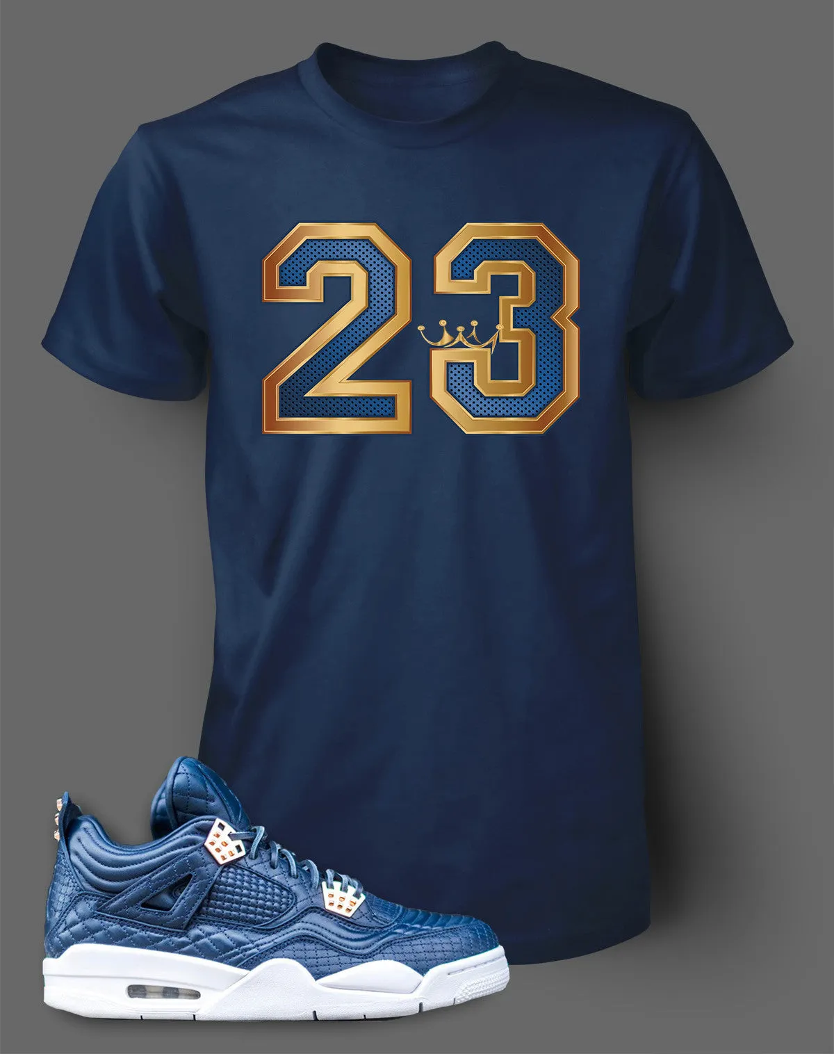 Graphic T Shirt To Match Retro Air Jordan 4 Obsidian Shoe