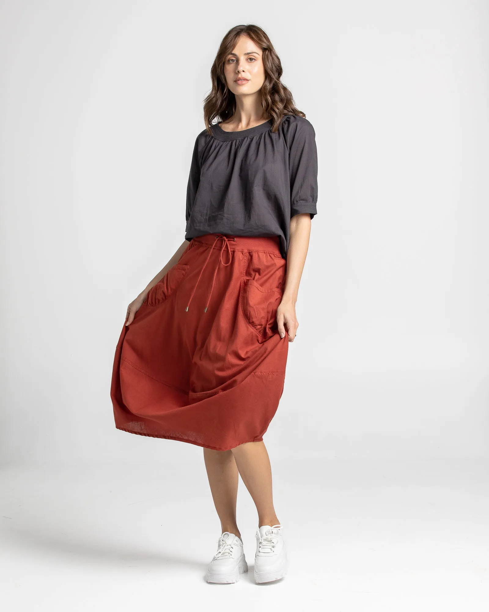 Guru Skirt - Sienna Red