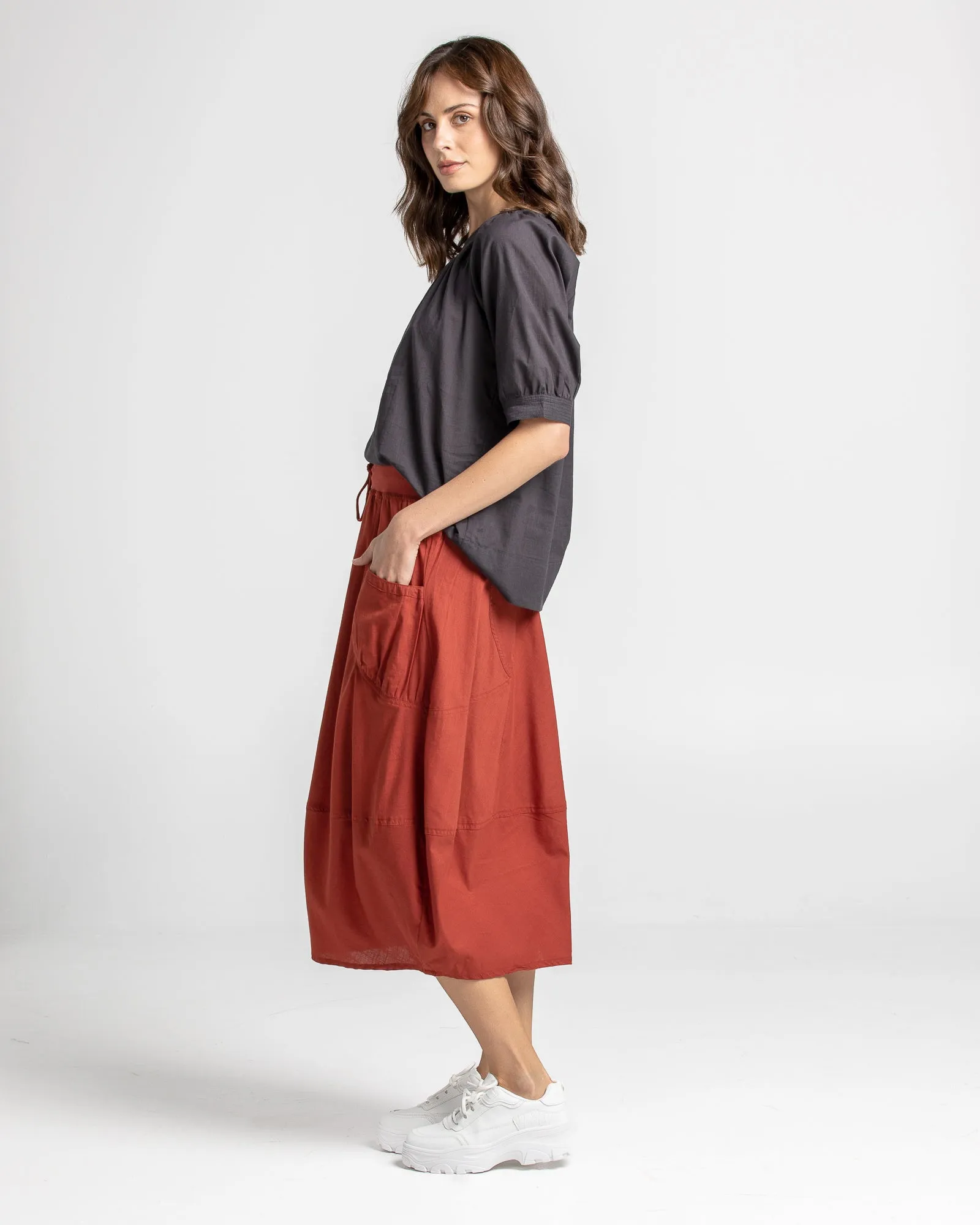 Guru Skirt - Sienna Red