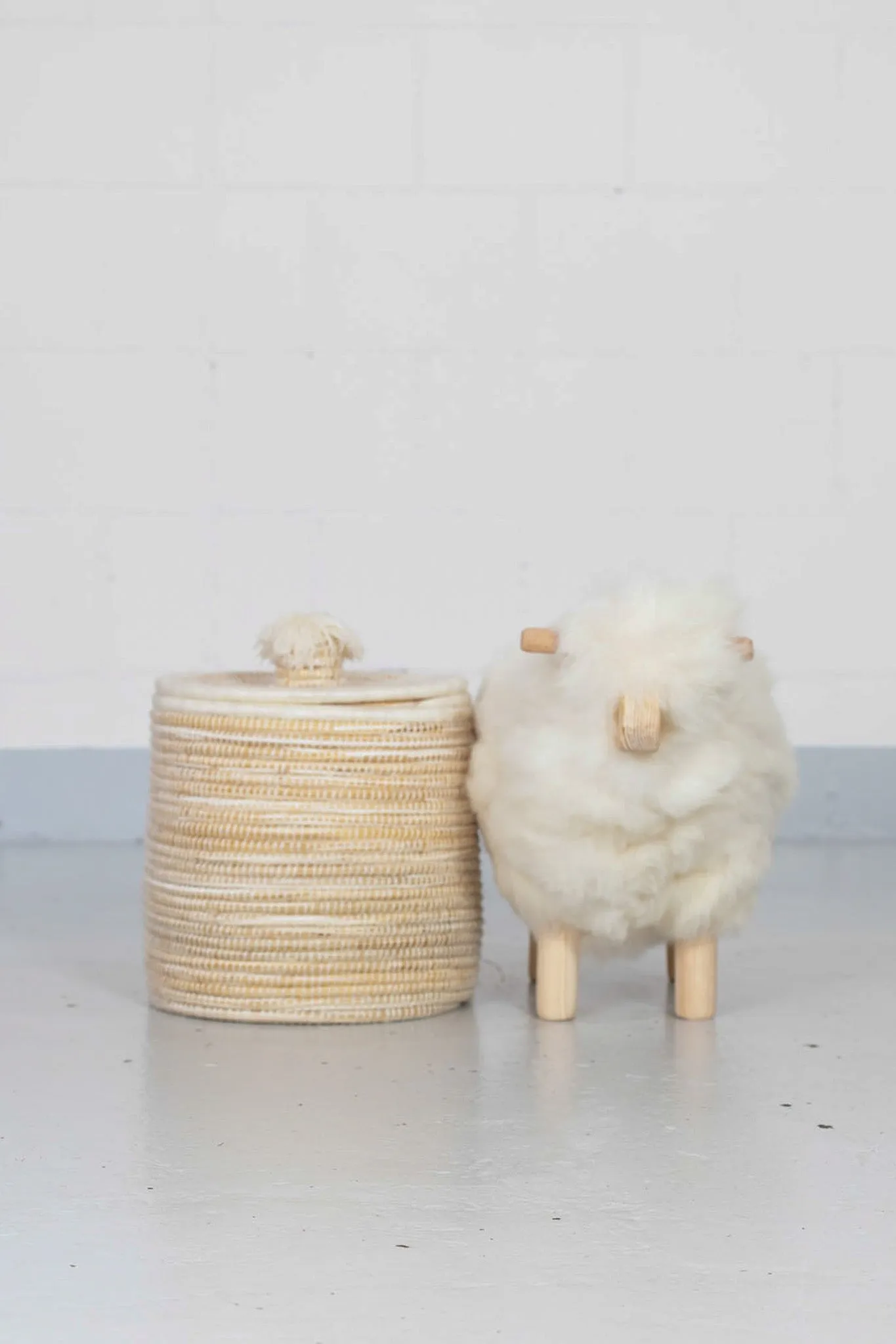 Handcrafted Sheep Tabouret