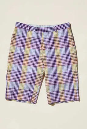 Inserch Seersucker Check Short ST262-126 Purple